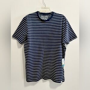 Men's Navy Striped Shirt Size Medium NWT